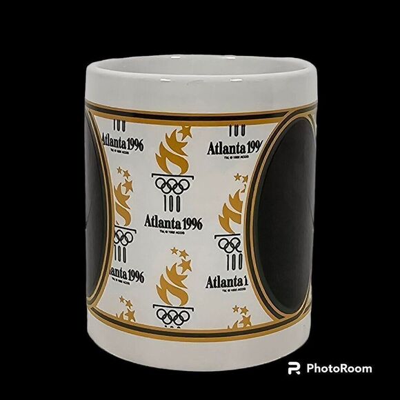 Vintage 1996 Atlanta Olympics Torch Ceramic Mug Heat Activated Color Changing - Picture 5 of 9
